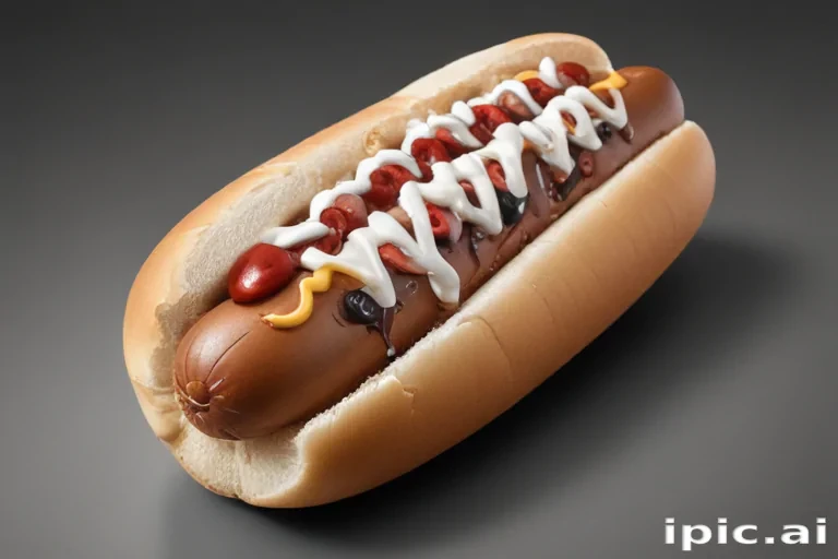 hot dog clipart black and white