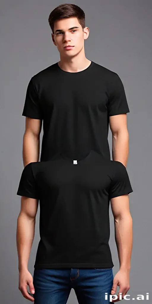 black mockup t shirt