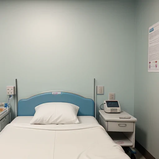 hospital bed background