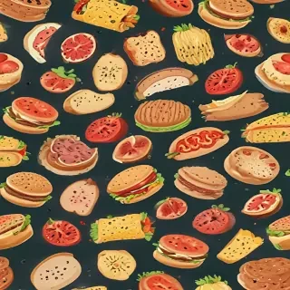 animated food