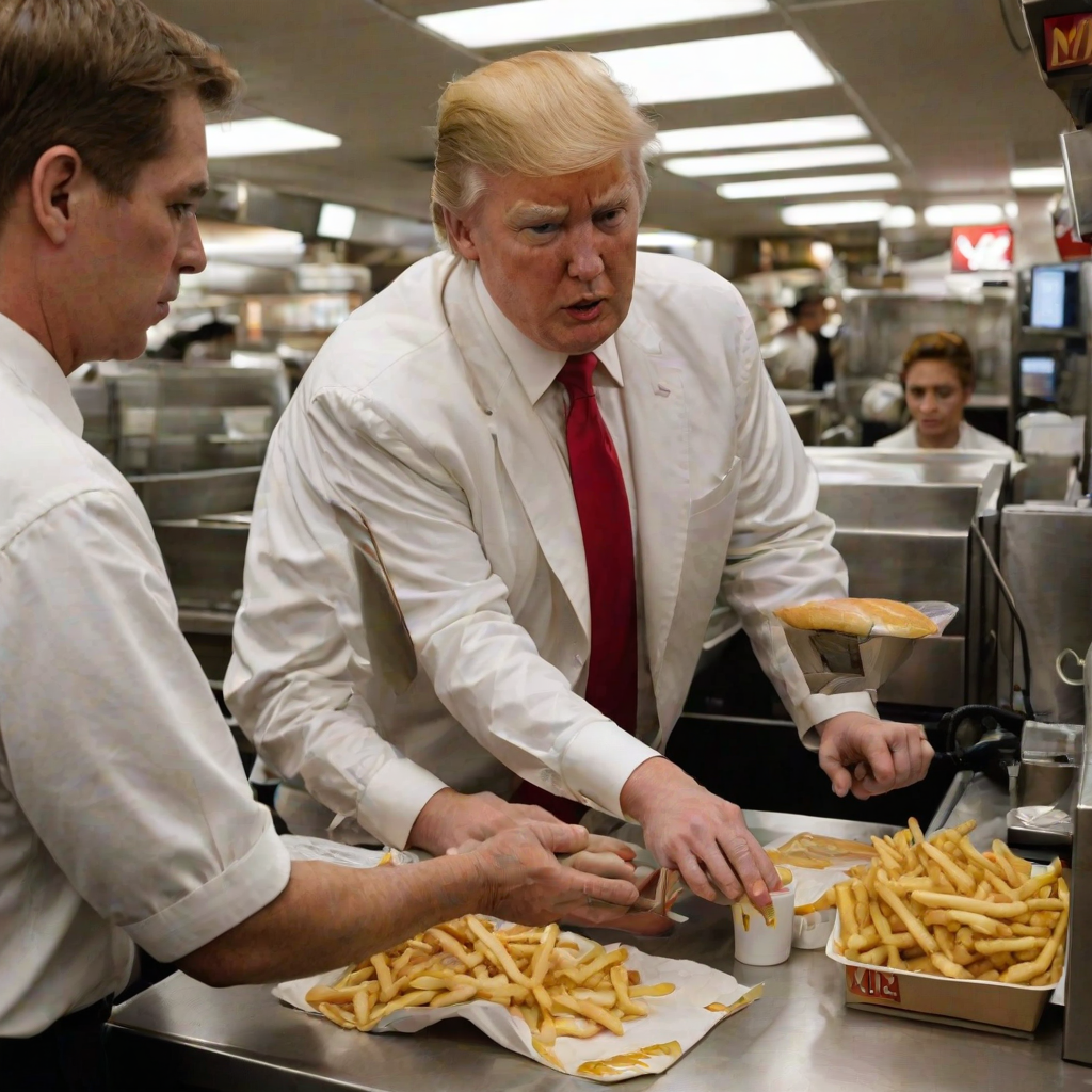 donald trump working at mcdonalds