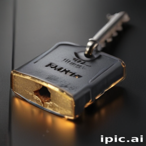 Close-Up of a Unique Key with a Distinctively Shaped Lock Design