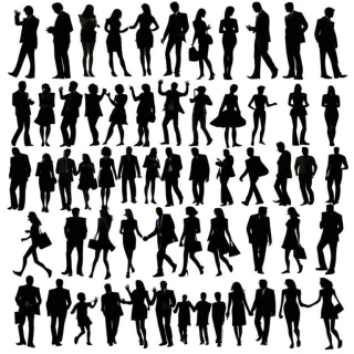 people silhouettes