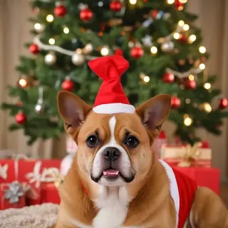 pictures of dogs christmas