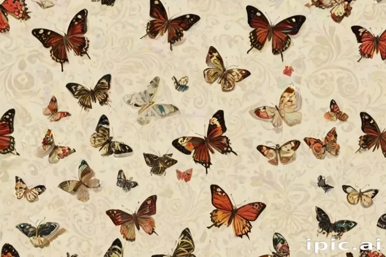background with butterflies