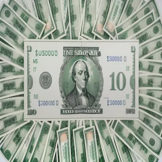 money with transparent background