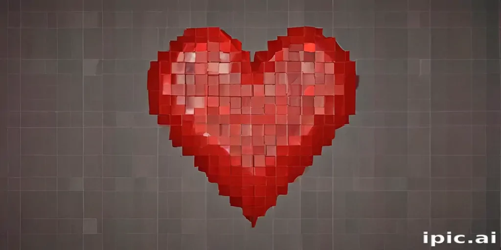 pixelated heart png