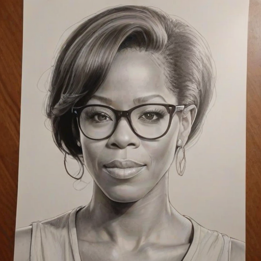 Attractive Regina King, pencil sketch, portrait of Enticing woman 1969s in glasses, hair style beatnik, outline, clear lines, fine lines, 8k