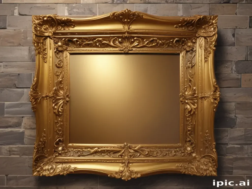 fancy gold frame