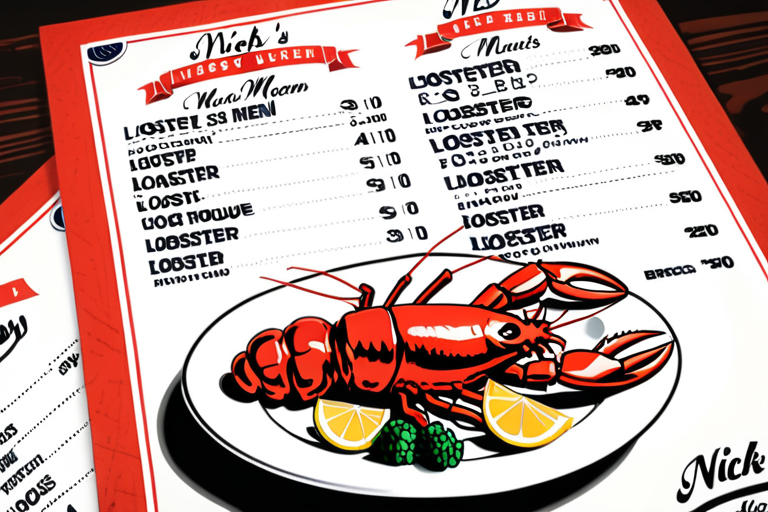 nick's lobster house brooklyn menu