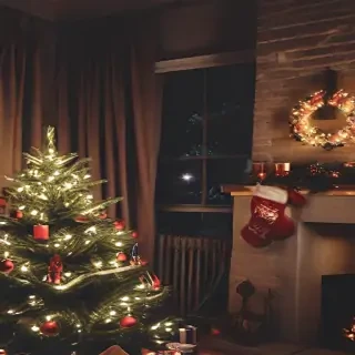 aesthetic christmas background