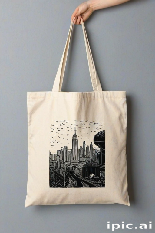 mock up tote bag