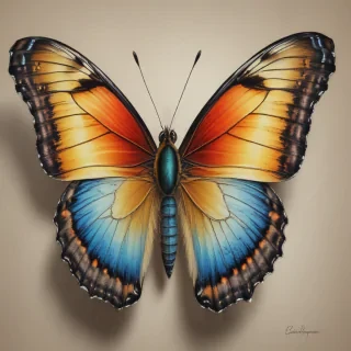 drawing of a butterfly