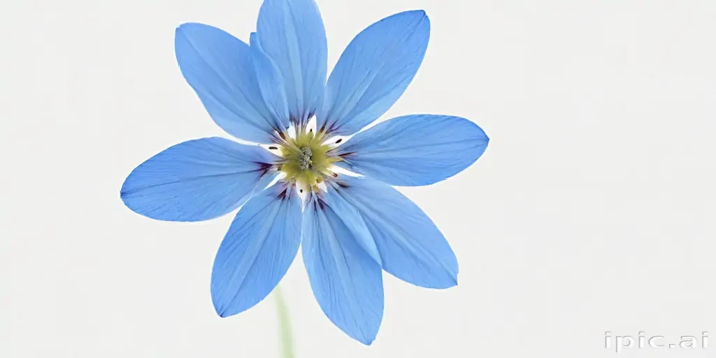 blue flower transparent