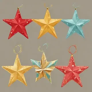 christmas stars clipart