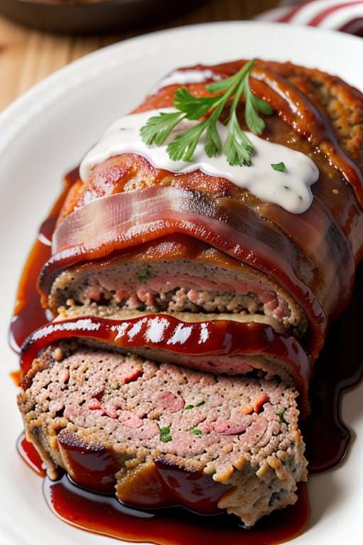 smoked meatloaf wrapped in bacon
