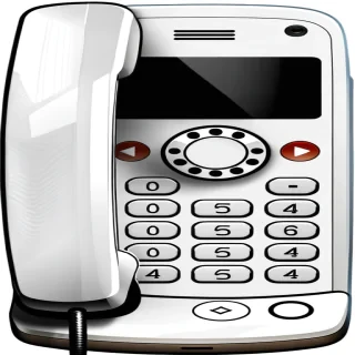 icon phone white