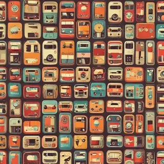 iphone wallpaper retro