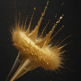 gold glitter png