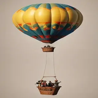 hot air balloon png