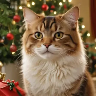 christmas images cats