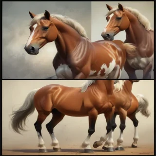 cartoon horses