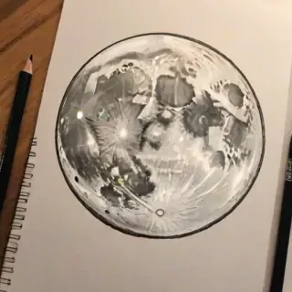 moon sketch