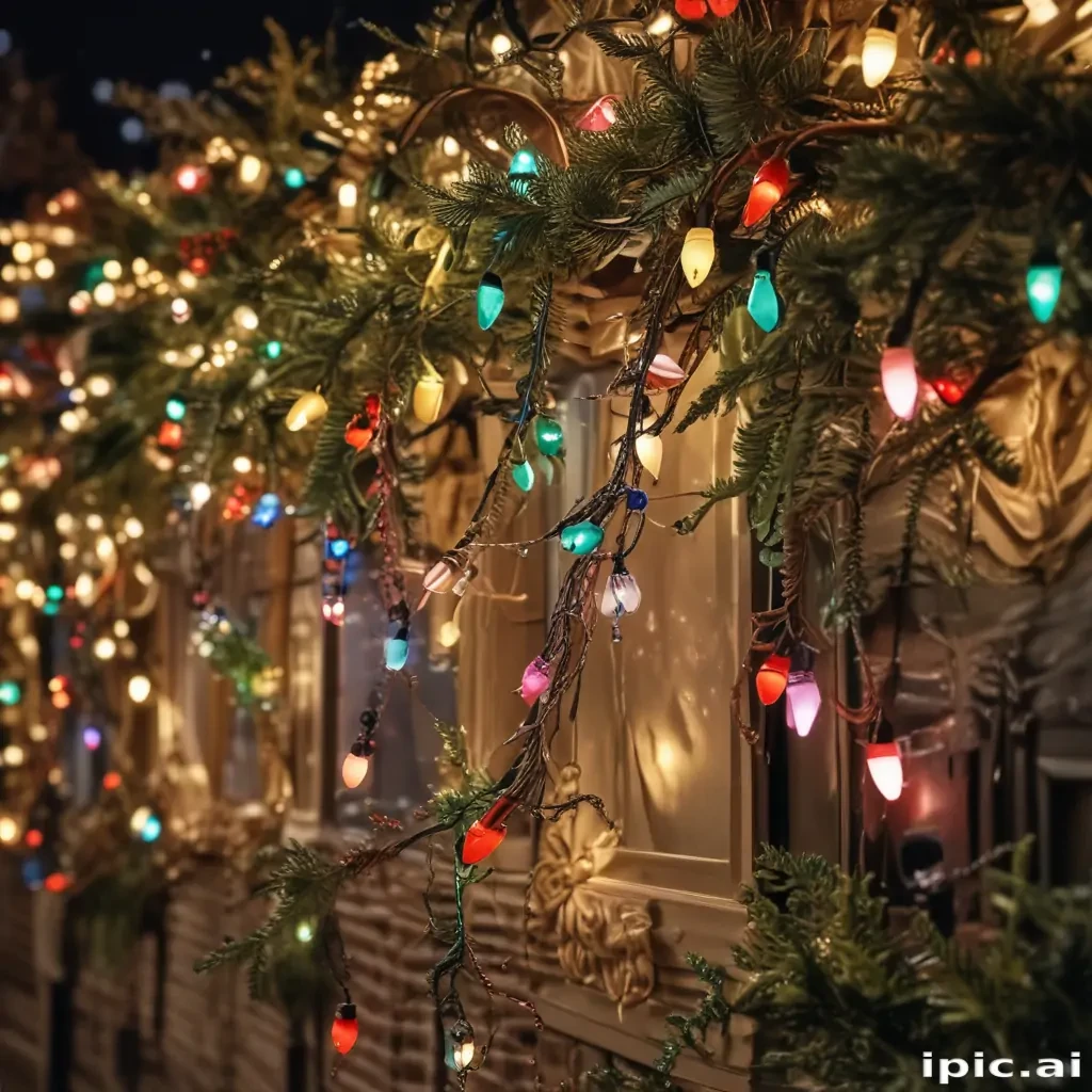 christmas lights iphone wallpaper
