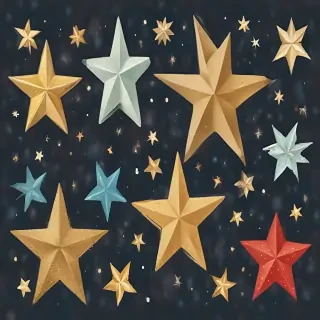 christmas stars clipart