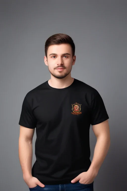 black t shirt mockup