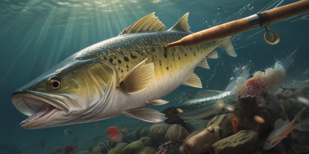 rod in fishing
