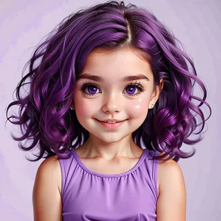 cute and purple