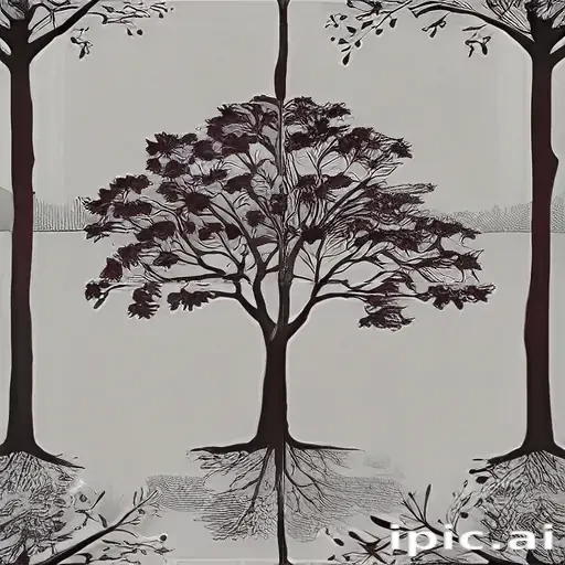 transparent tree silhouette