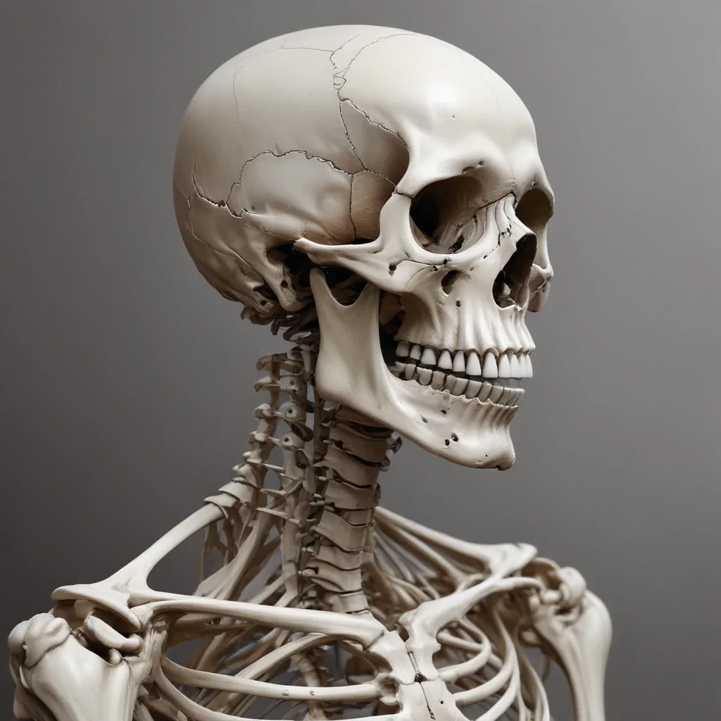creative skeleton drawing art
