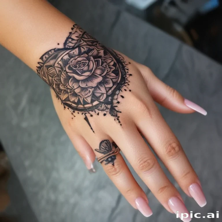 cute hand tattoos for black females