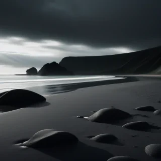 dark beach wallpaper