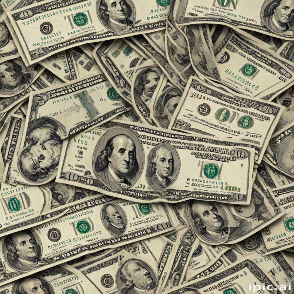 money with transparent background