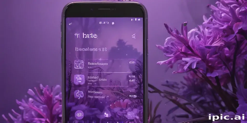 purple home screen wallpaper