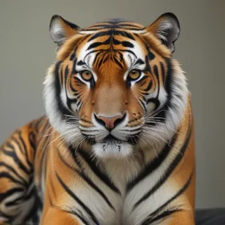 transparent tiger