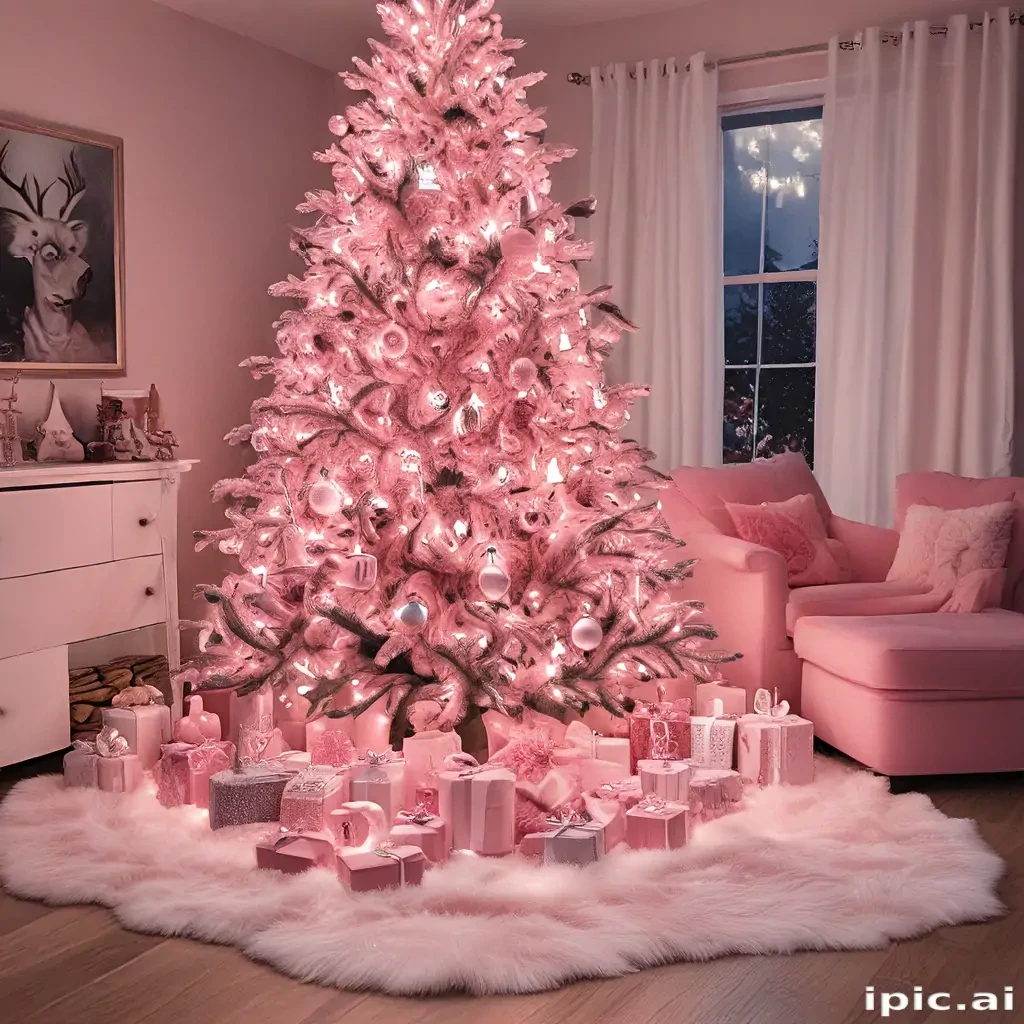 pink christmas aesthetic
