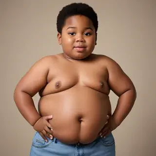 fat black kid