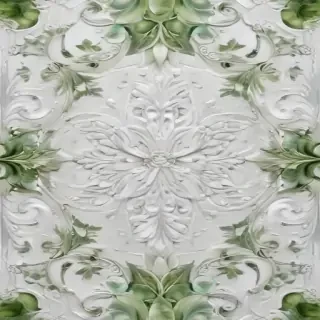white and green background