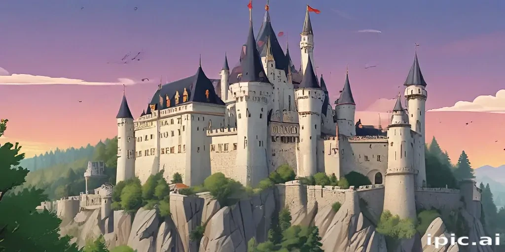 castle in cartoon