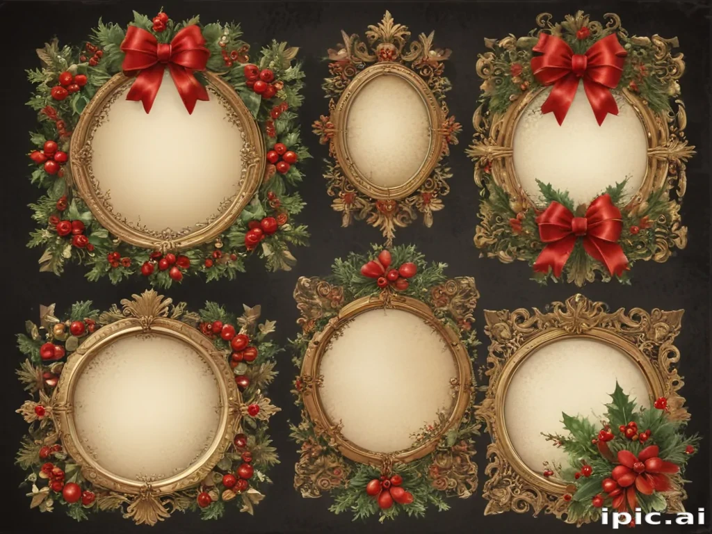 christmas clip art frames