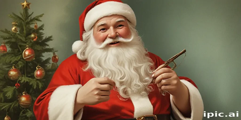 vintage santa images free