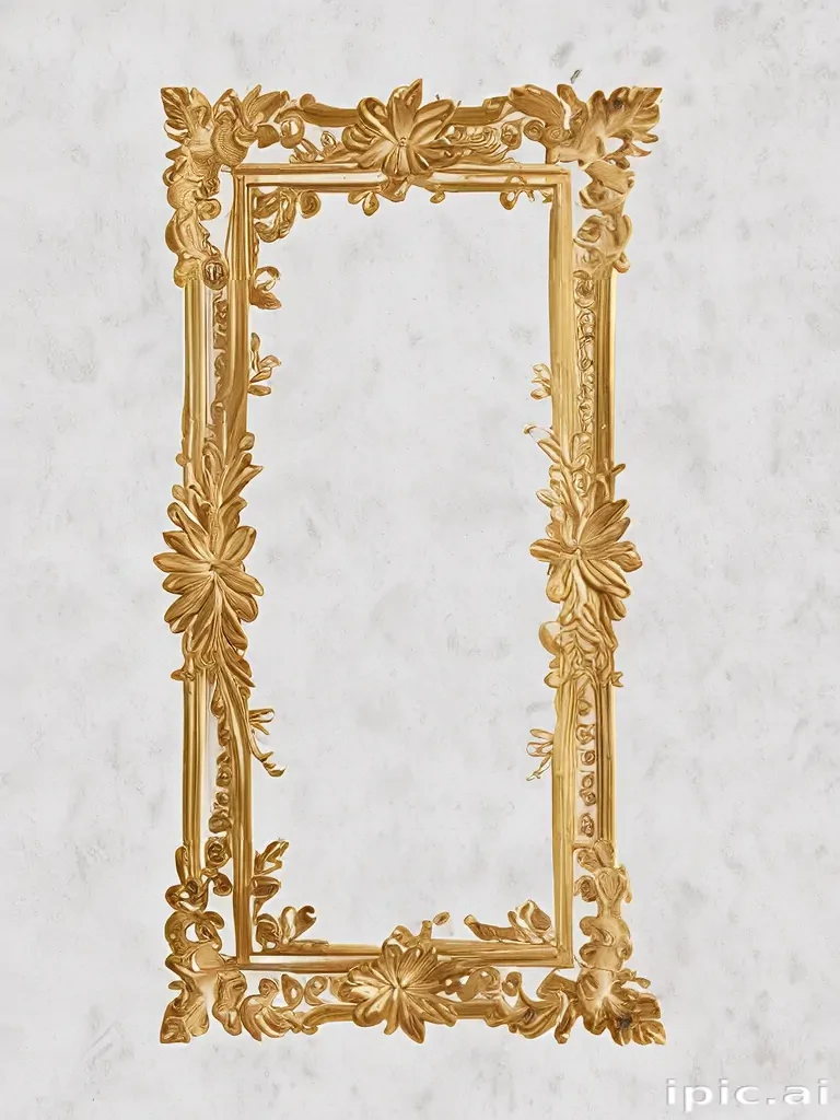 transparent background gold border