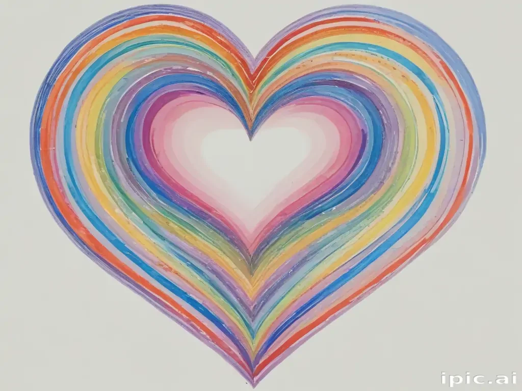 rainbow heart png