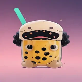 aesthetic cute boba wallpaper