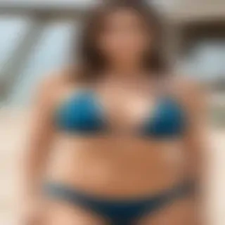 curvy brunette bikini