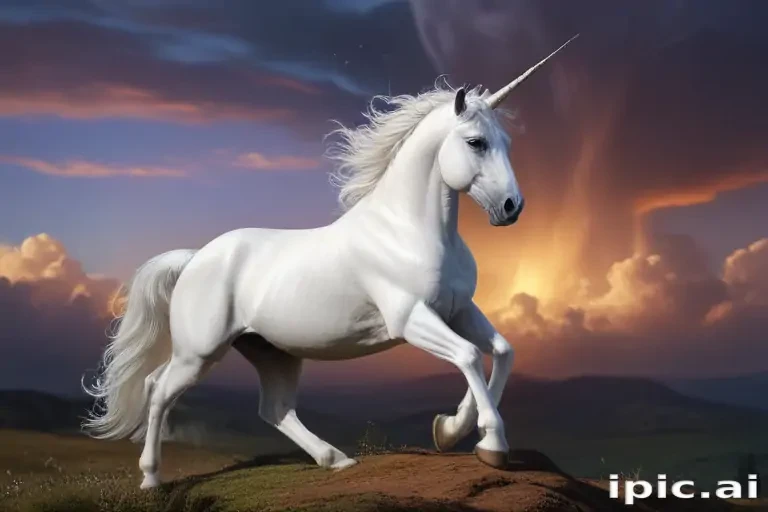 unicorn outline